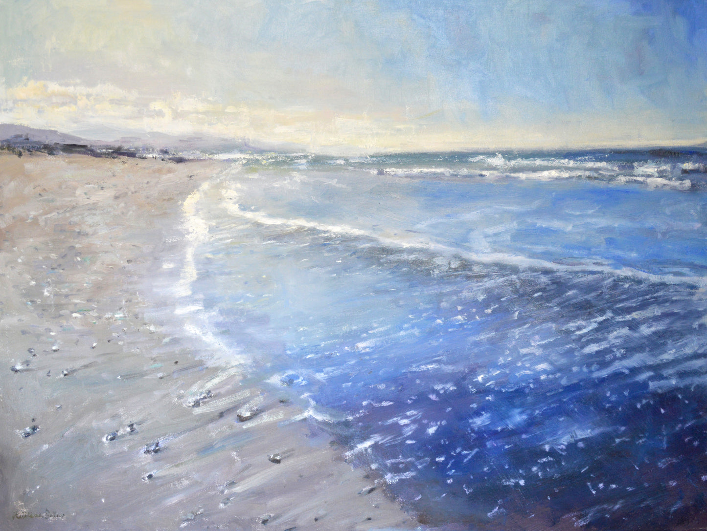 "Neskowin Shores" 30x40 inch original oil painting by Artist Kristina Sellers