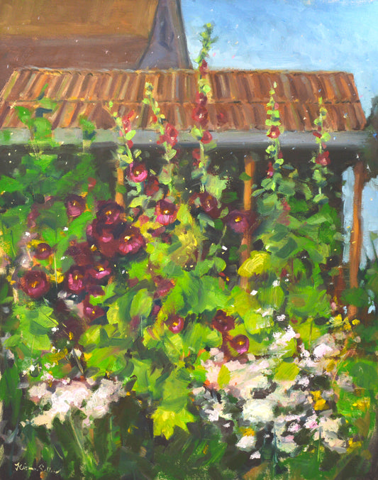 "Summer Jumble" 20x16 inch original oil painting by Artist Kristina Sellers